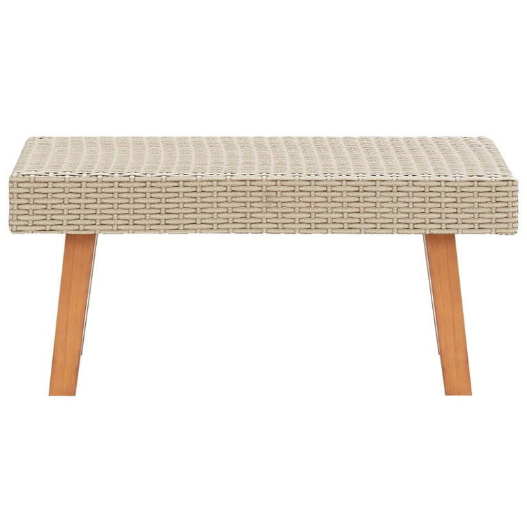 2-delige Loungeset met kussens poly rattan beige MeubelReus