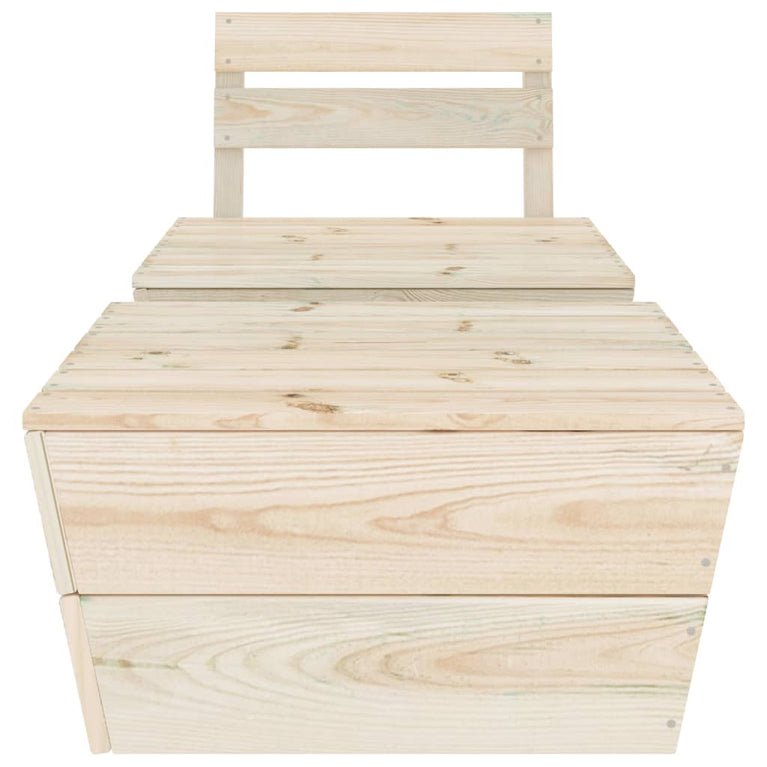 2-delige Loungeset geïmpregneerd vurenhout MeubelReus