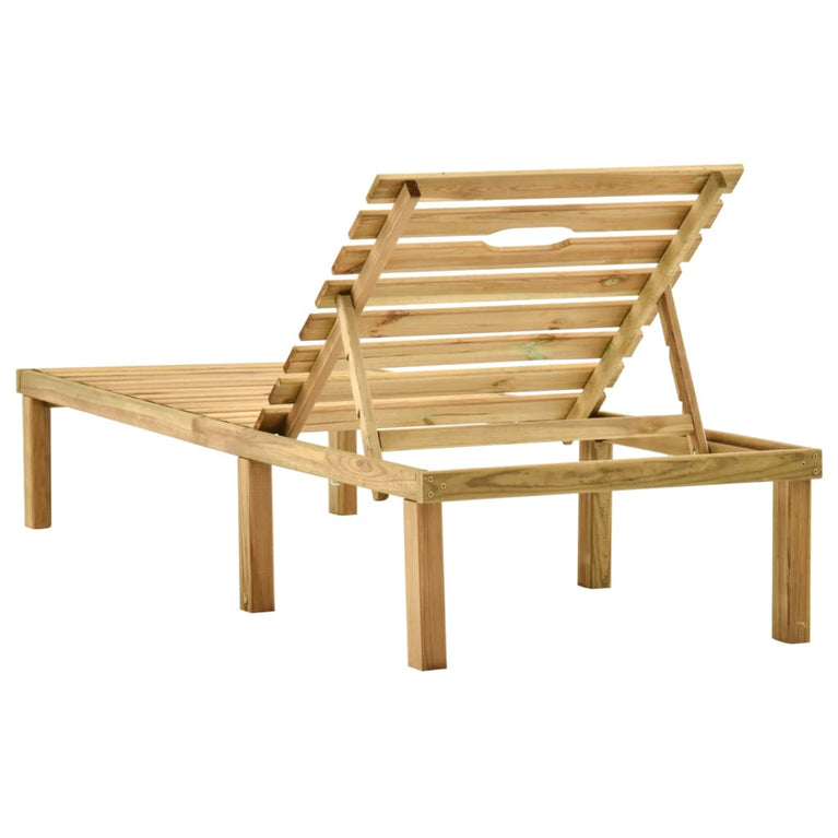 Ligbed met tafel geïmpregneerd grenenhout MeubelReus