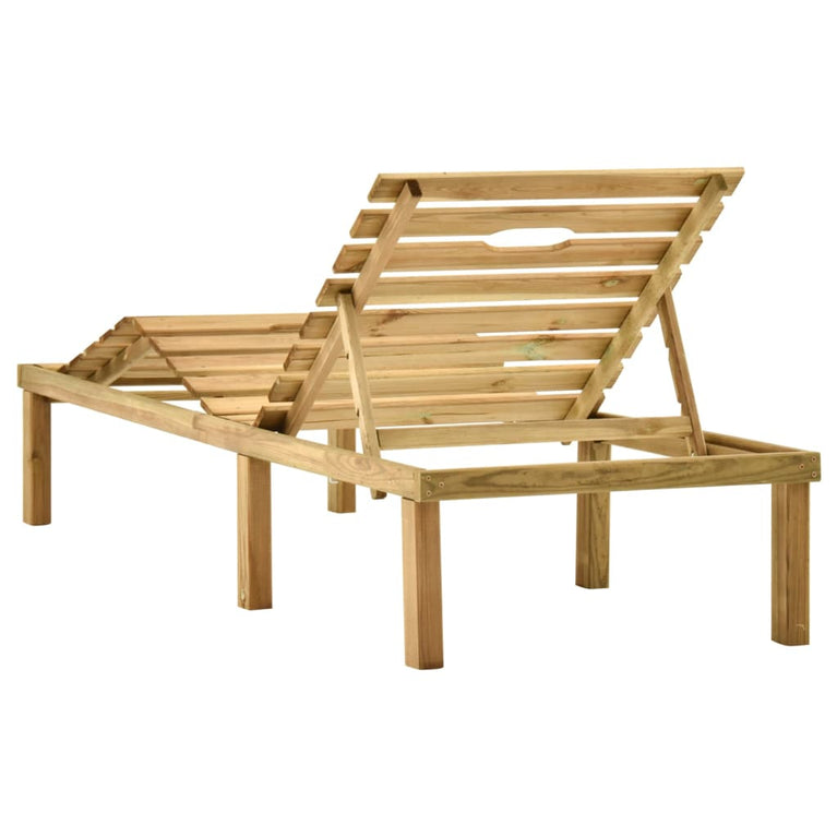 Ligbed met tafel geïmpregneerd grenenhout MeubelReus