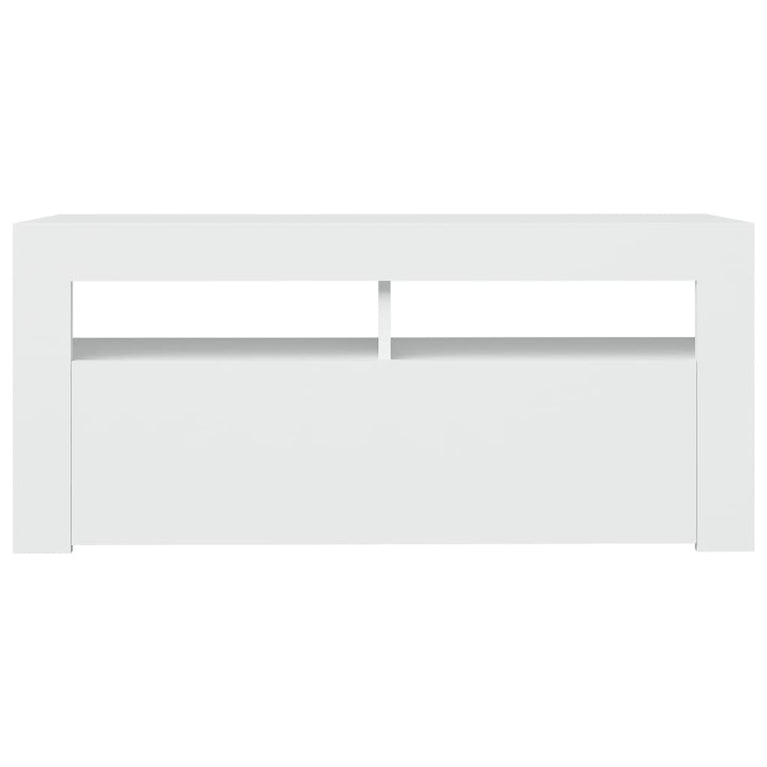 Tv-meubel met LED-verlichting 90x35x40 cm wit MeubelReus