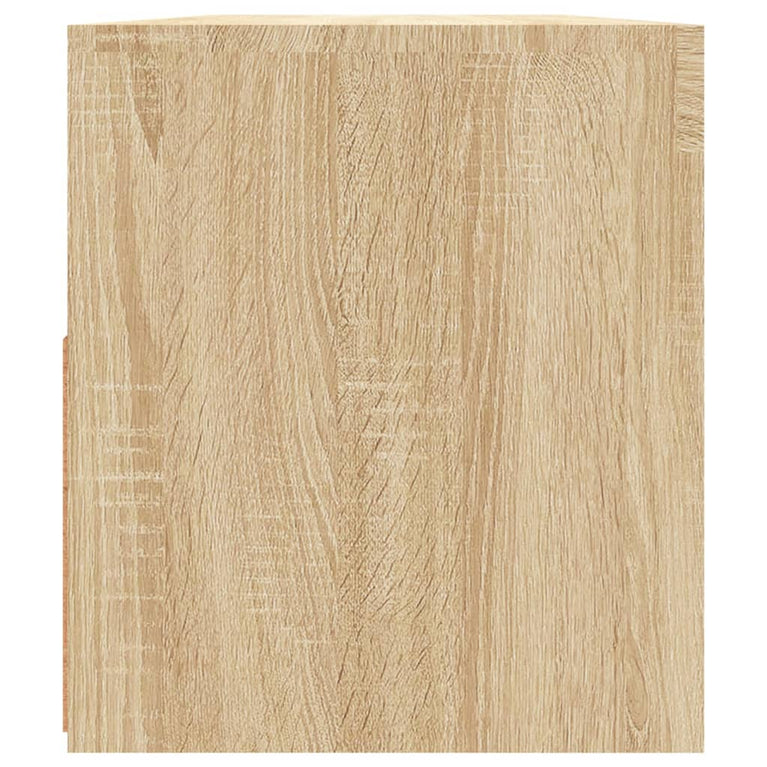 Tv-meubel met LED-verlichting 90x35x40 cm sonoma eikenkleurig MeubelReus