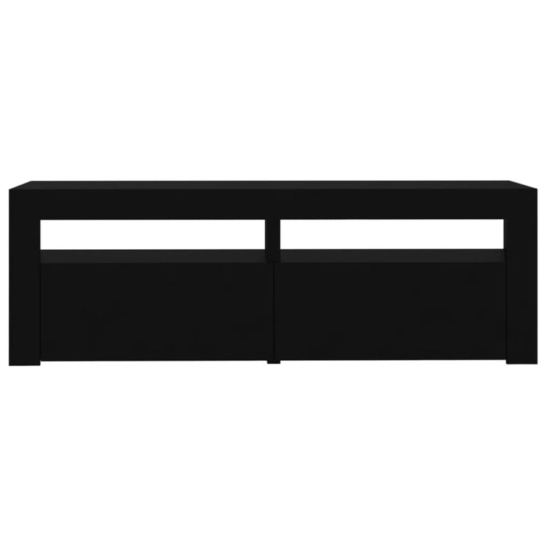 Tv-meubel met LED-verlichting 120x35x40 cm zwart MeubelReus