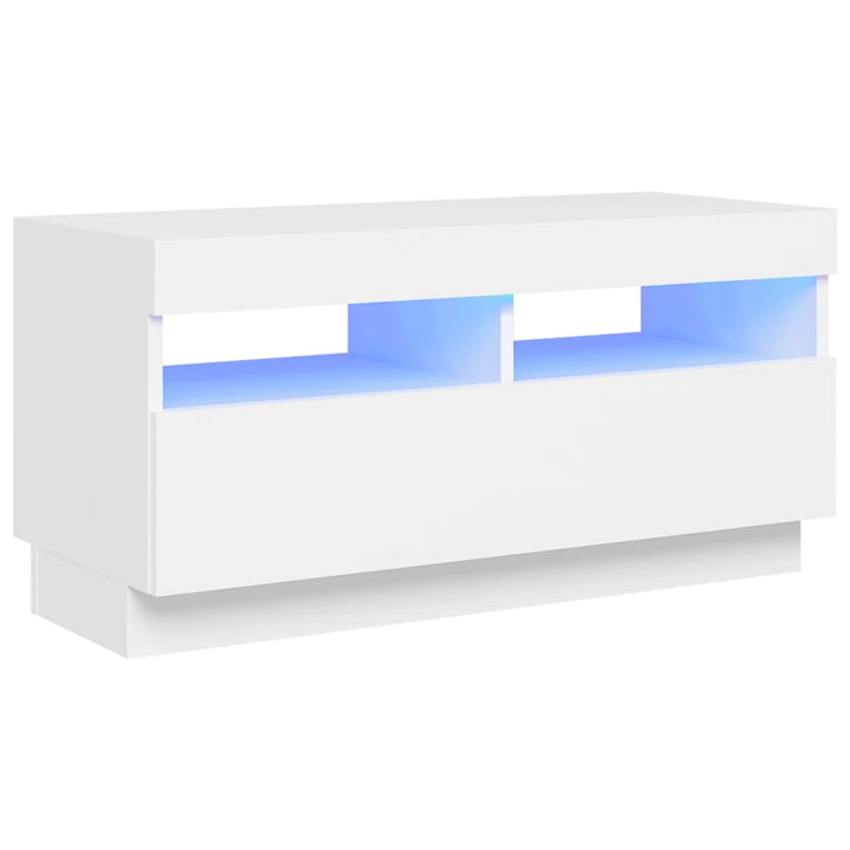 Tv-meubel met LED-verlichting 80x35x40 cm wit MeubelReus