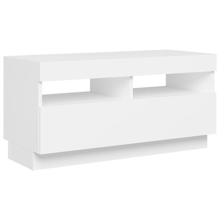 Tv-meubel met LED-verlichting 80x35x40 cm wit MeubelReus