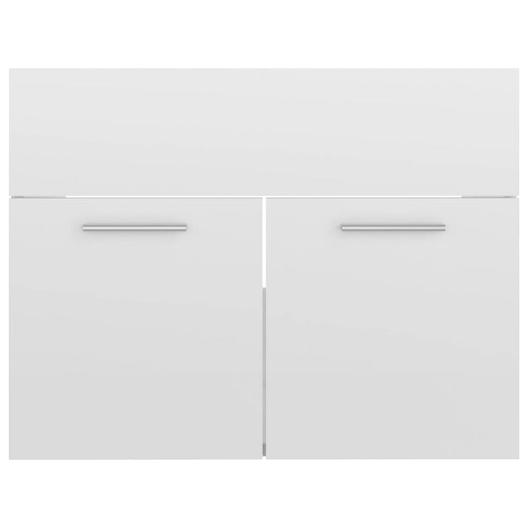 Wastafelkast 60x38,5x46 cm spaanplaat hoogglans wit MeubelReus