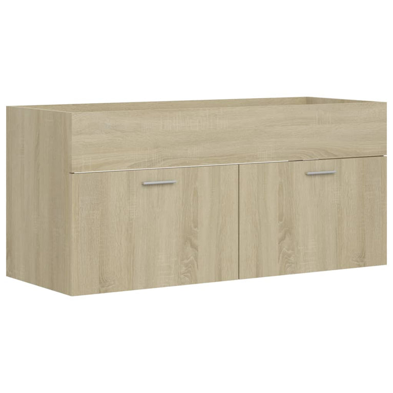 Wastafelkast 100x38,5x46 cm spaanplaat sonoma eikenkleurig MeubelReus