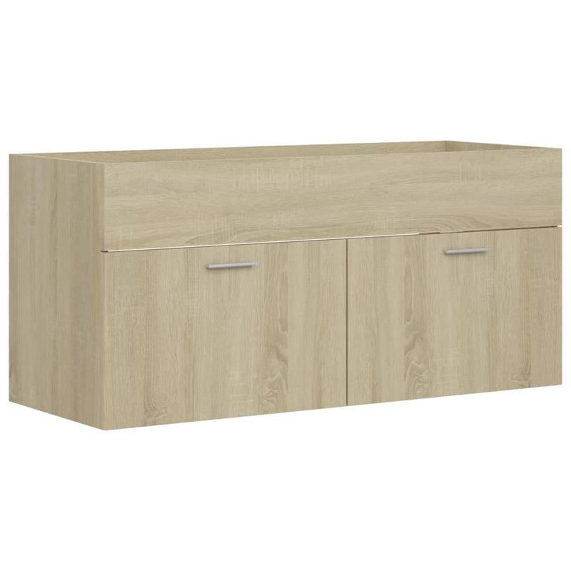 Wastafelkast 100x38,5x46 cm spaanplaat sonoma eikenkleurig MeubelReus