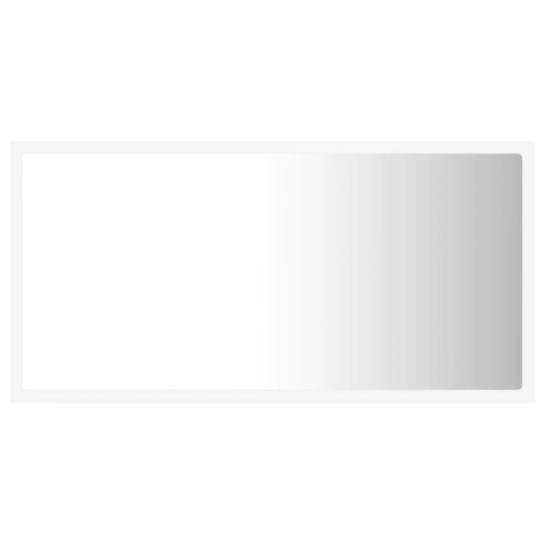 Badkamerspiegel LED 80x8,5x37 cm acryl wit MeubelReus