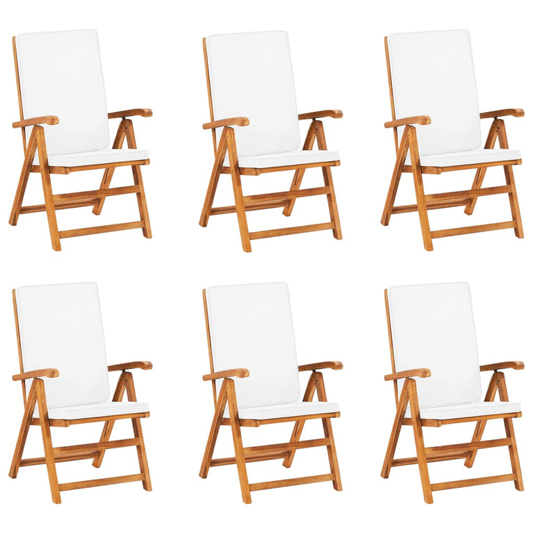 7-delige Tuinset met kussens massief teakhout MeubelReus