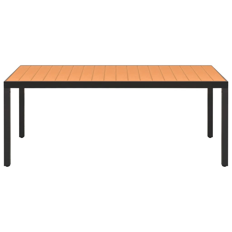 9-delige Tuinset zwart en bruin MeubelReus