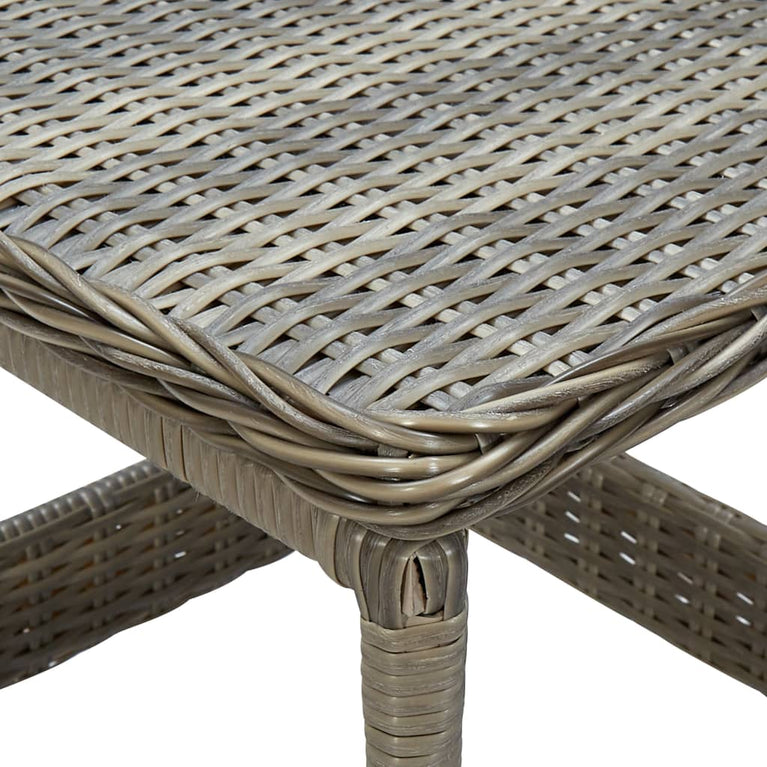 3-delige Loungeset met kussens poly rattan bruin MeubelReus
