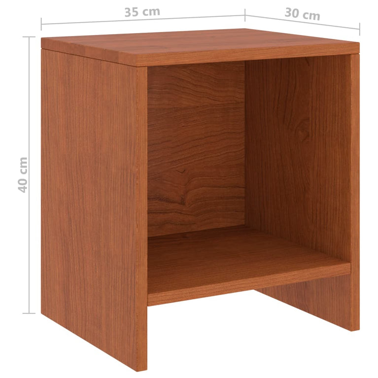 Nachtkastjes 2 st 35x30x40 cm massief grenenhout honingbruin MeubelReus