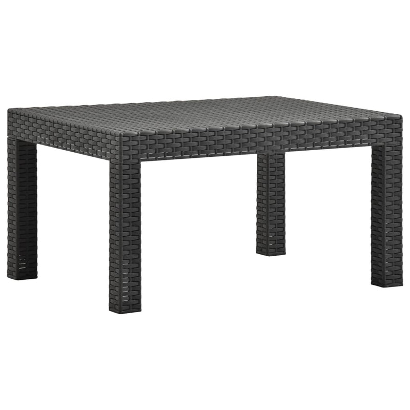 Tuintafel 58x58x41 cm PP rattan antracietkleurig MeubelReus
