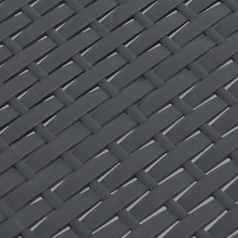 Tuintafel 58x58x41 cm PP rattan antracietkleurig MeubelReus