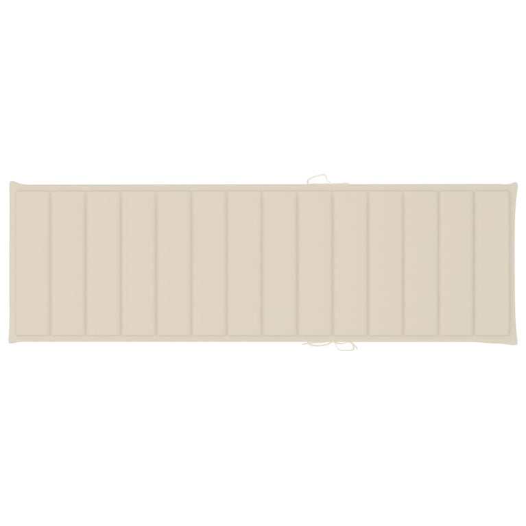 Ligbed met kussen massief acaciahout en gegalvaniseerd staal MeubelReus