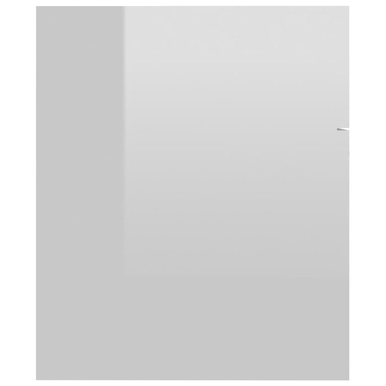 2-delige Badkamermeubelset spaanplaat hoogglans wit MeubelReus