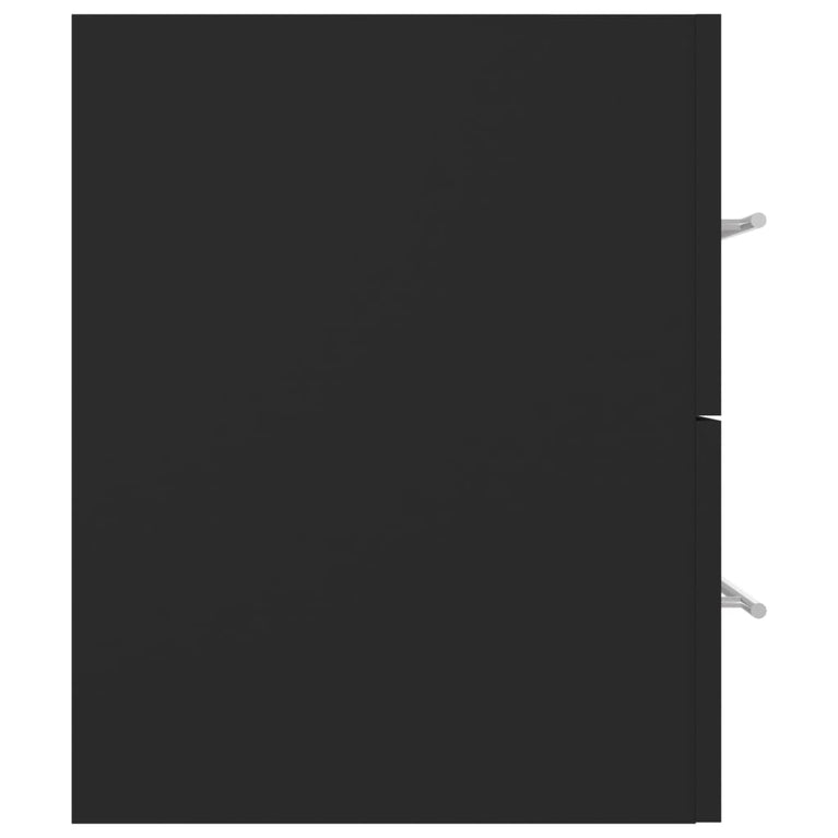 2-delige Badkamermeubelset spaanplaat grijs