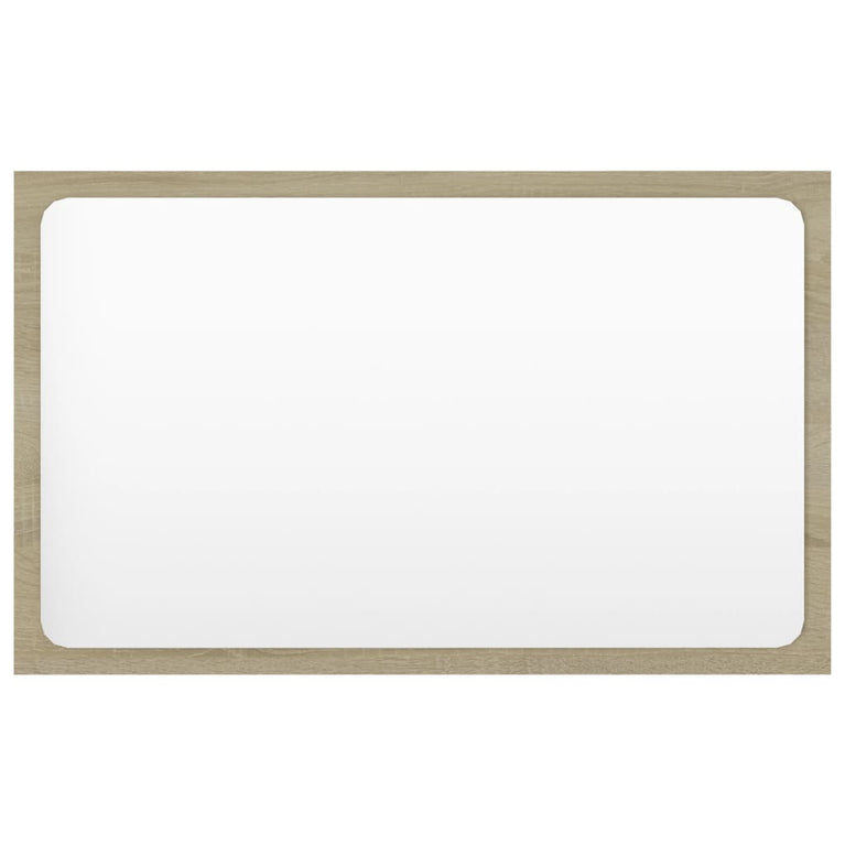 2-delige Badkamermeubelset spaanplaat sonoma eikenkleurig