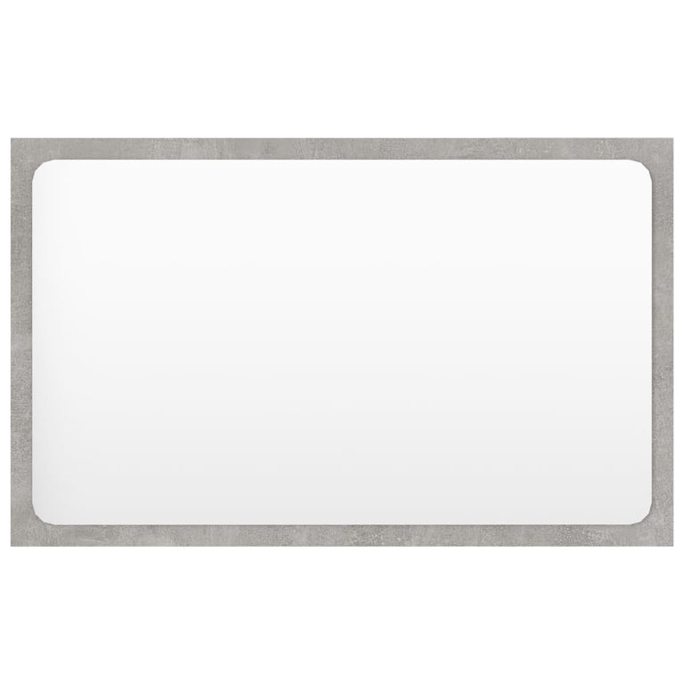 2-delige Badkamermeubelset spaanplaat betongrijs