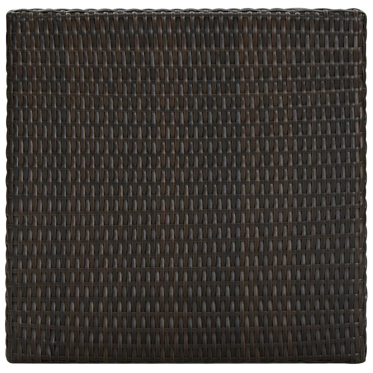 3-delige Tuinbarset met armleuningen poly rattan bruin MeubelReus