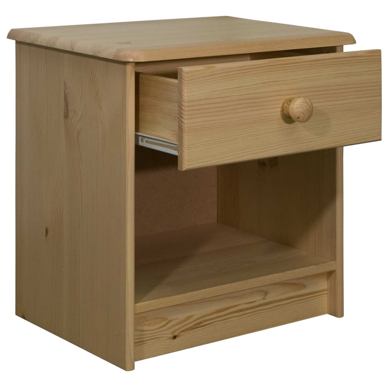 Nachtkastje 41x30x42 cm massief grenenhout MeubelReus