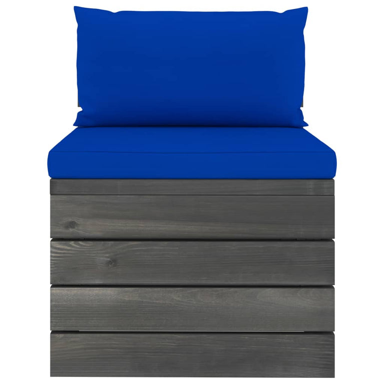 6-delige Loungeset met kussens pallet massief grenenhout MeubelReus