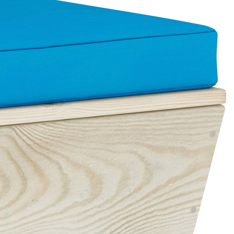 6-delige Loungeset met kussens pallet vurenhout MeubelReus