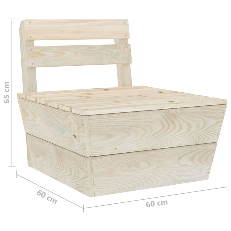 3-delige Loungeset pallet geïmpregneerd vurenhout MeubelReus
