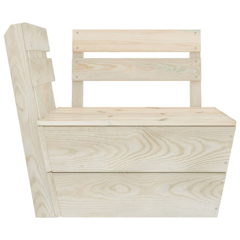 3-delige Loungeset pallet geïmpregneerd vurenhout MeubelReus