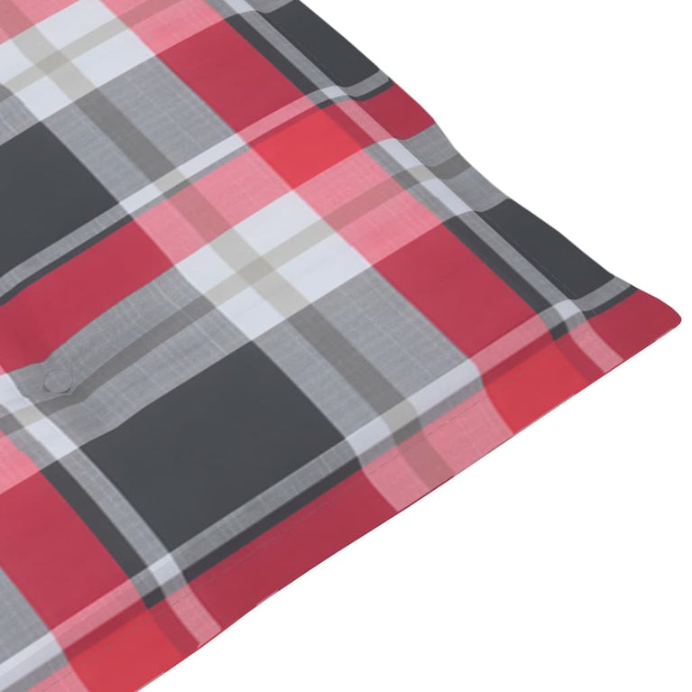 Terrasstoel met voetensteun en kussen massief acaciahout MeubelReus