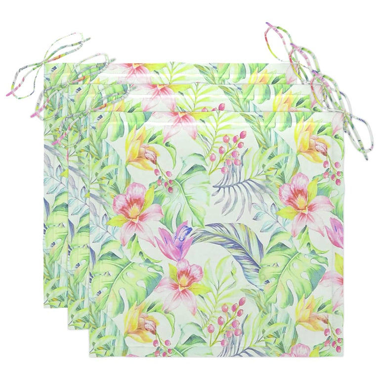 Tuinstoelen 3 st met kussens massief acaciahout MeubelReus