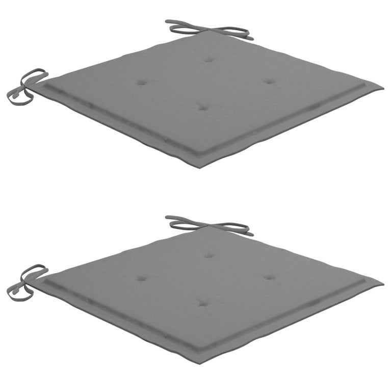 Tuinstoelen 2 st met kussens massief acaciahout MeubelReus