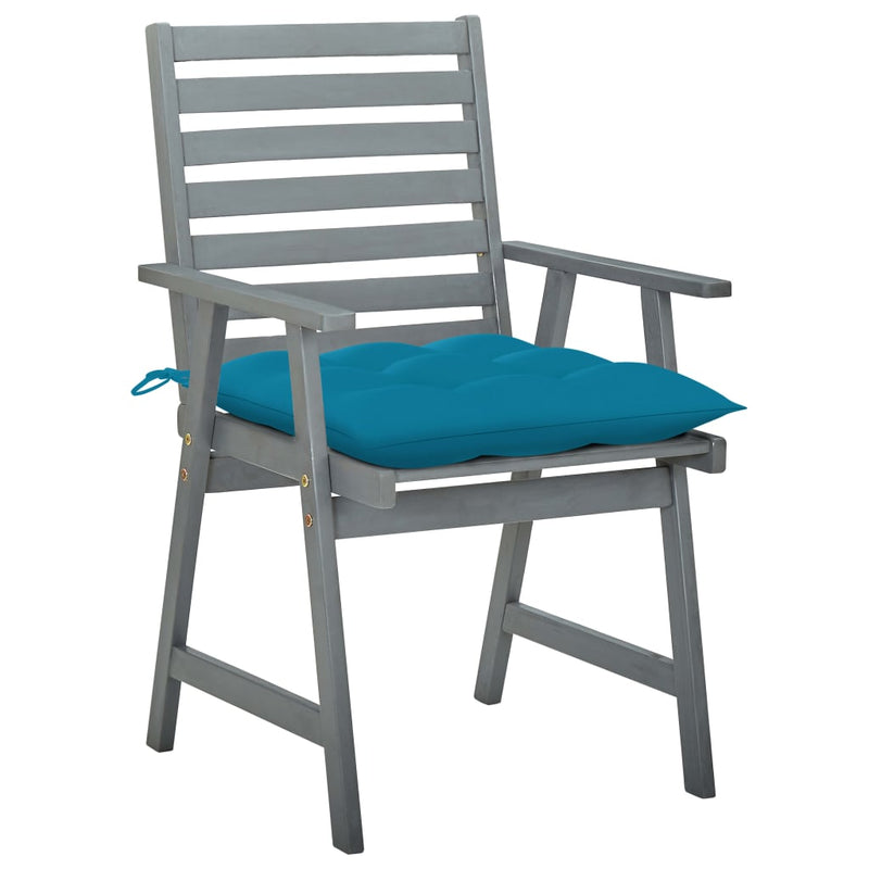 Tuinstoelen 2 st met kussens massief acaciahout MeubelReus