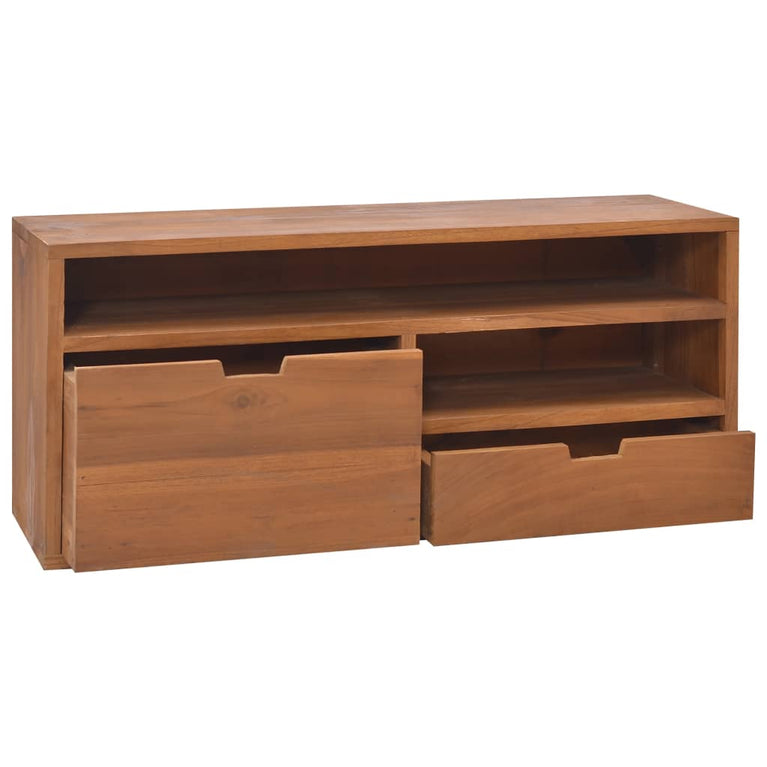 Tv-meubel 90x30x40 cm massief teakhout MeubelReus