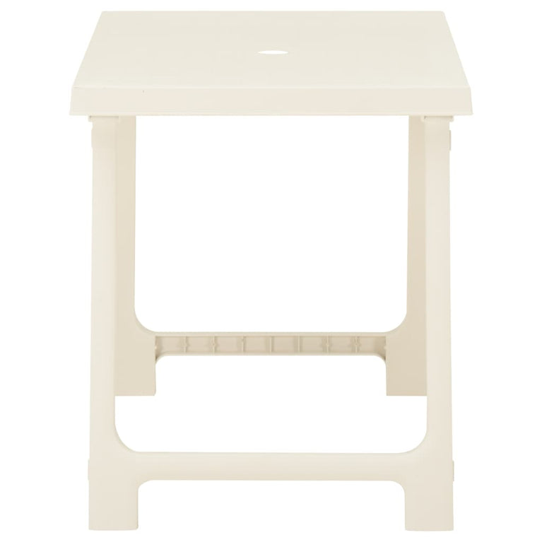 3-delige Bistroset inklapbaar kunststof wit MeubelReus