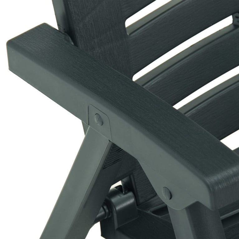 3-delige Bistroset inklapbaar kunststof groen MeubelReus