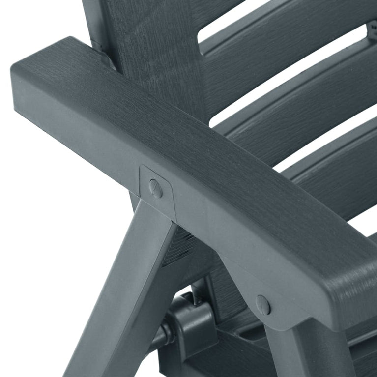 Tuinstoelen 2 st kunststof groen MeubelReus