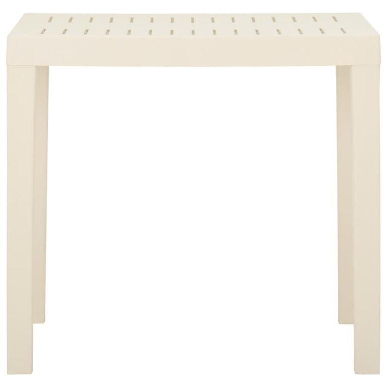 Tuintafel 79x65x72 cm kunststof wit MeubelReus