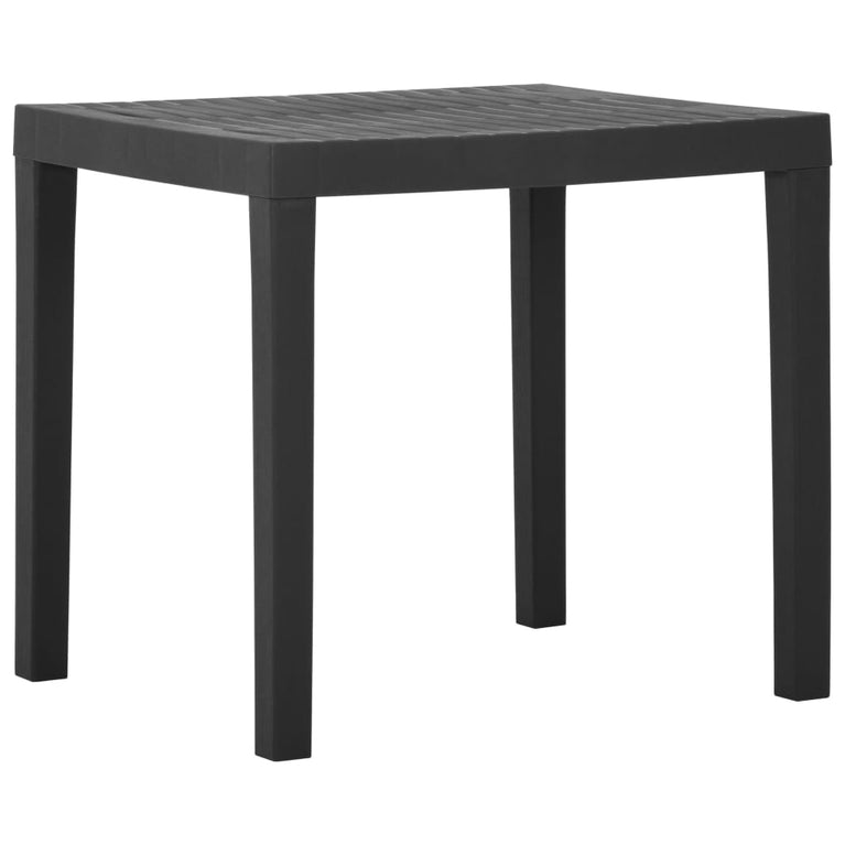 Tuintafel 79x65x72 cm kunststof grijs MeubelReus