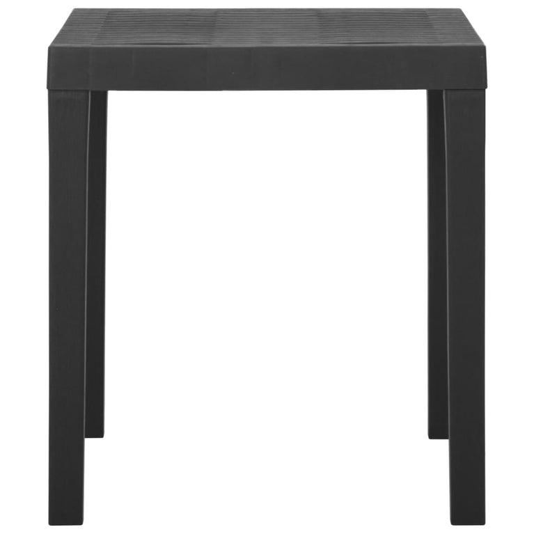 Tuintafel 79x65x72 cm kunststof grijs MeubelReus