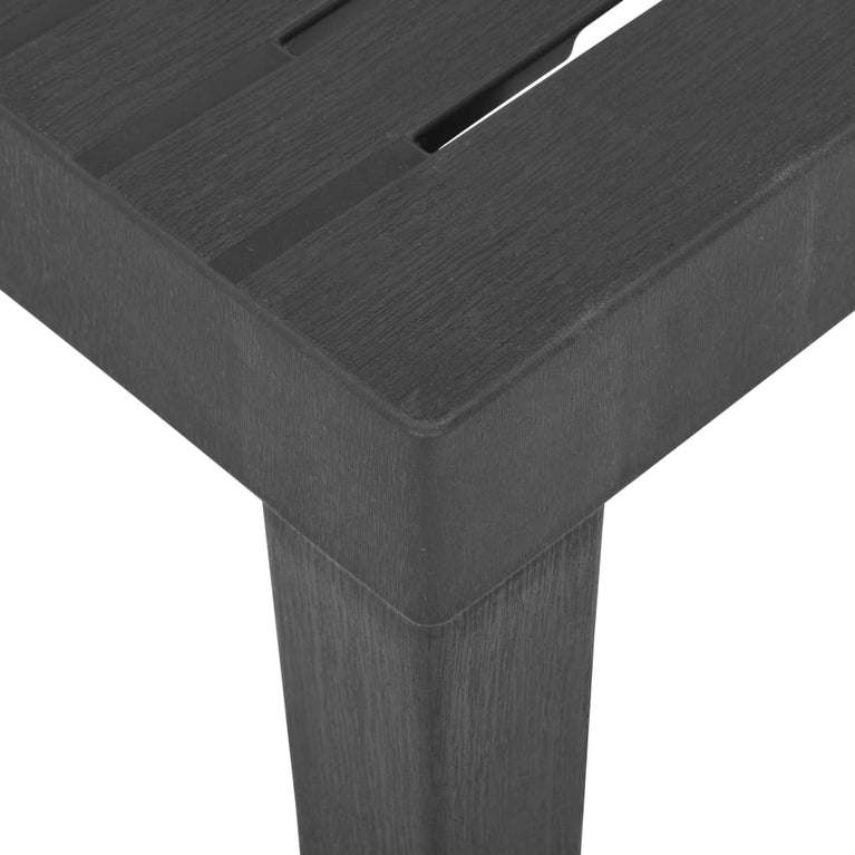 Tuintafel 79x65x72 cm kunststof grijs MeubelReus