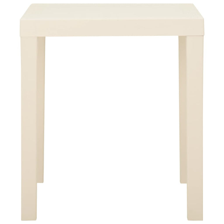Tuintafel 79x65x72 cm kunststof wit MeubelReus