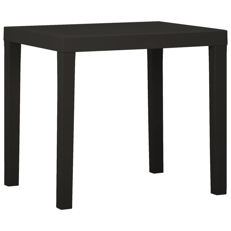 Tuintafel 79x65x72 cm kunststof antracietkleurig MeubelReus