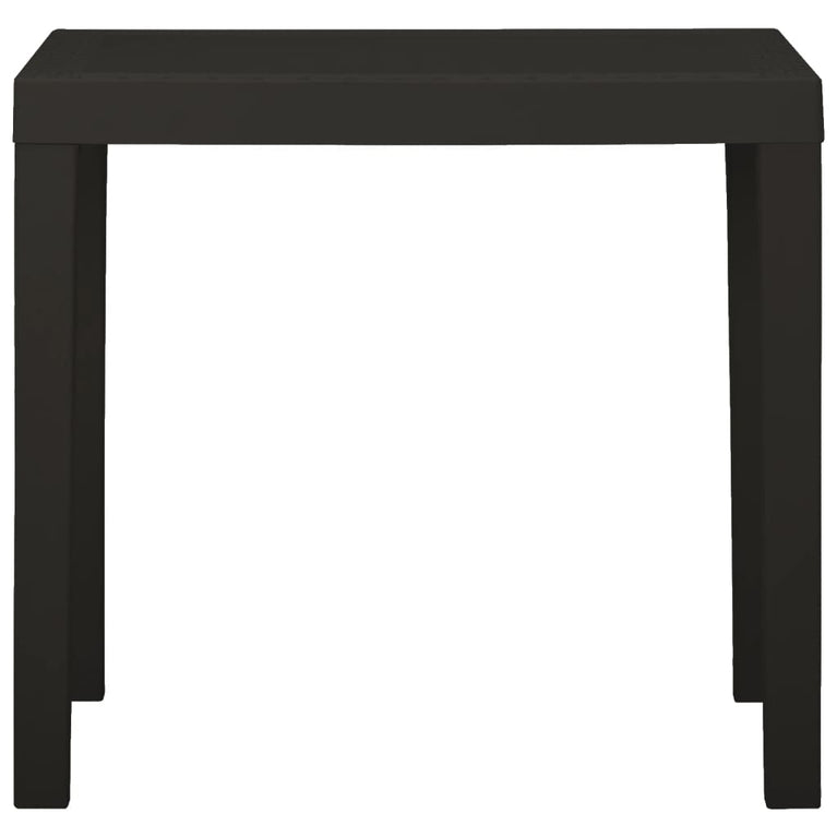 Tuintafel 79x65x72 cm kunststof antracietkleurig MeubelReus