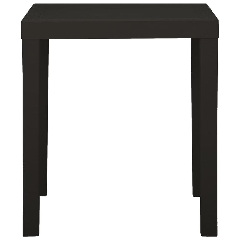 Tuintafel 79x65x72 cm kunststof antracietkleurig MeubelReus