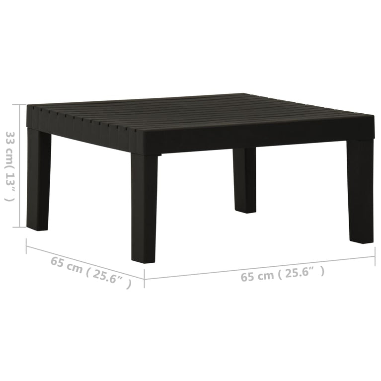 Loungetafel kunststof grijs MeubelReus