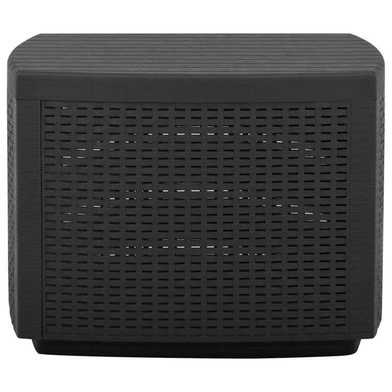 Tuintafel 53x53x40 cm kunststof grijs MeubelReus