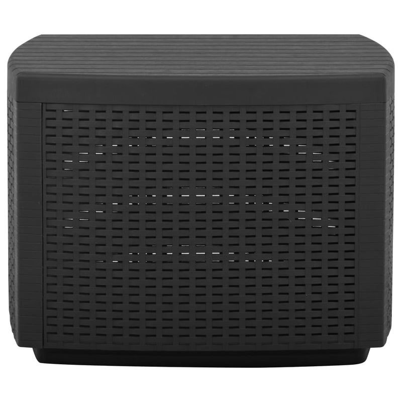 Tuintafel 53x53x40 cm kunststof grijs MeubelReus