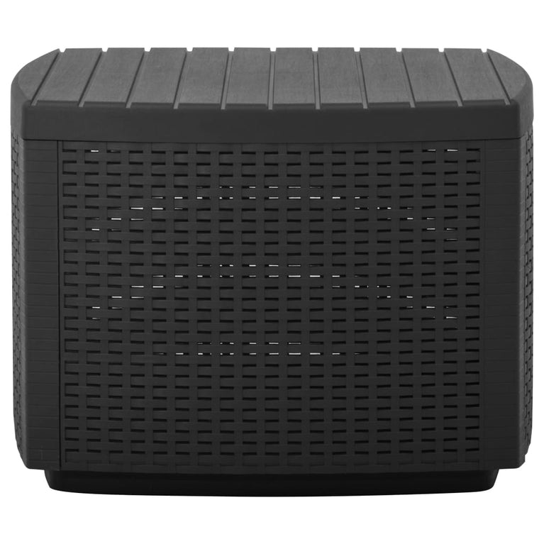 Tuintafel 53x53x40 cm kunststof grijs MeubelReus